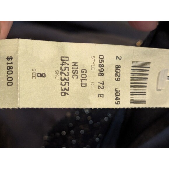 NWT Vintage Cache Evening Gown Size 8 Metallic Princess Maxi Dress - Picture 13 of 13